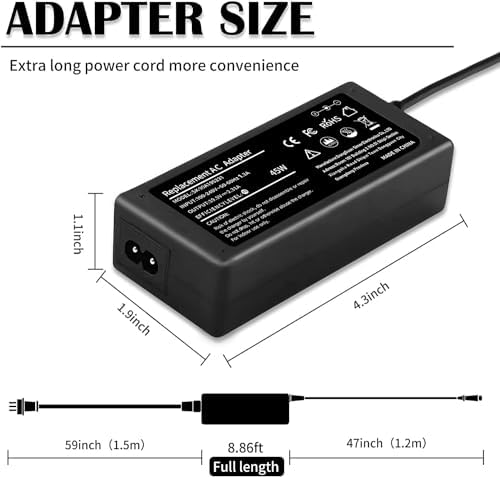 TSKYBEAR 45W 19.5V 2.31A Ac Adapter Laptop Charger Compatible with HP Pavilion x360 Charger 15-f272wm 15-f387wm 15-f233wm 15-f222wm 15-f211wm 15-f337wm 17-g121wm Notebook Power Supply Cord Plug
