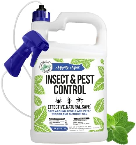 Mighty Mint Gallon (128 oz) Insect and Pest Repellent Peppermint Oil - Natural Spray for Spiders, Ants, and More
