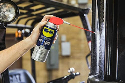 WD-40 Specialist Dry Lube with Smart Straw, Lubricant for Corrosion Protection on Table Saws, Drills and Lathes, Industrial Strength Friction-Reducing Formula, 10 Oz., Twin Pack