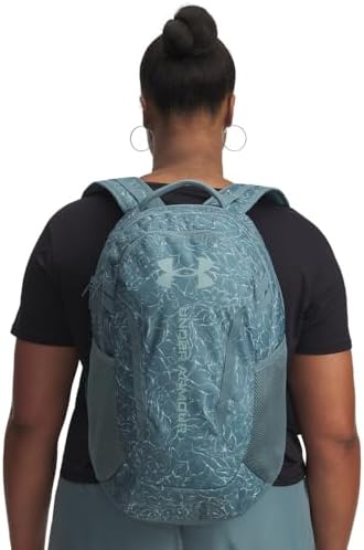 Under Armour Unisex Hustle 6.0 Backpack, (587) Jasper Blue/Jasper Blue/Serpentine, One Size Fits Most