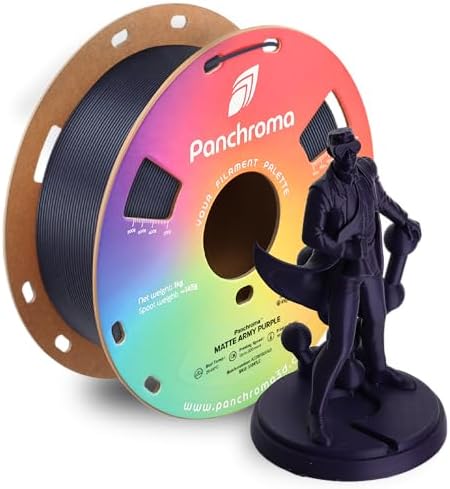 Polymaker Panchroma Matte PLA Filament, Army Purple 1.75mm 1kg 3D Printing Filament, Formerly Polyterra Matte, Fit Most FDM 3D Printers, 1kg Spool (2.2lbs)