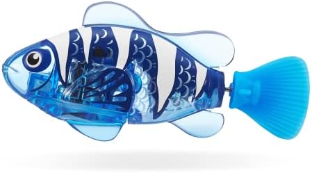 Robo Alive Robo Fish Series 2 (Red + Blue 2 Pack) by ZURU Robotic Swimming Fish Water Activated, Changes Color, Comes with Batteries, Amazon Exclusive - Red + Blue (2 Pack),Multi,7165G