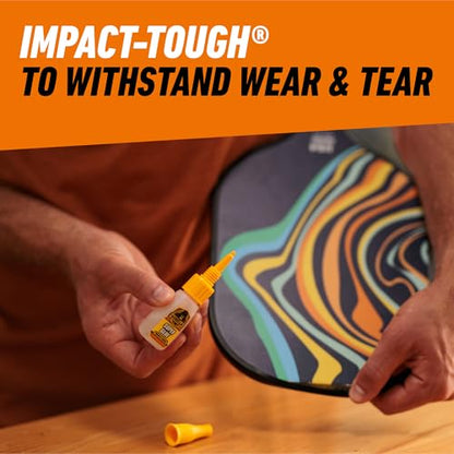 Gorilla Super Glue with Brush & Nozzle Applicator, Clear Glue, 12 Gram (Pack of 24) - All Purpose and Fast Setting for Projects and Repairs