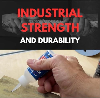 Premium Grade Cyanoacrylate (CA) Super Glue by Starbond - 16 oz. Complete Refill KIT (453g) - with Extra Bottles, Caps, and Microtips - for Woodturning, Pen Turning, Hobby, Lapidary, Acrylic Nails