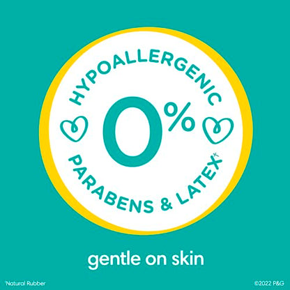 Pampers Sensitive Baby Wipes, Water Based, Hypoallergenic and Unscented, 6 Flip-Top Packs (504 Wipes Total)
