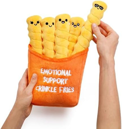 WHAT DO YOU MEME? Emotional Support Crinkle Fries — Plush Fries by Emotional Support Pals