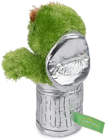 GUND Sesame Street Official Oscar The Grouch Muppet Plush, Premium Plush Toy for Ages 1 & Up, Green/Silver, 10”