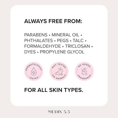 MEDIX Fragrance Free Retinol Body Lotion Crepey Skin Care Treatment | Anti Aging Body Lotion & Face Moisturizer | Firming Retinol Cream For Face Targets Loose Crepe Skin, Wrinkles, & Fine Lines, 2PC