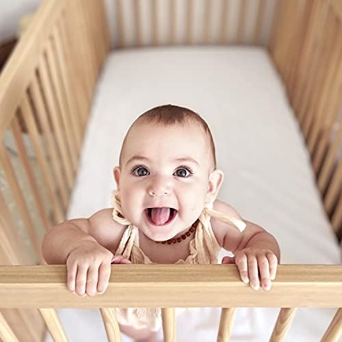 Newton Baby Organic Fitted Crib Sheets (2-Pack) - Ultra Breathable and Soft, 100% Organic Muslin Cotton, Fits All Standard Cribs, White…