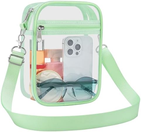 USPECLARE Clear Purse Stadium Approved CrossBody Bag for Men and Women
