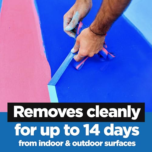 ScotchBlue Original Multi-Surface Painters Tape, 2 Inch Wide (1.88 In. x 60 Yds), 3 Rolls, Blue Paint Tape Protects Surfaces and Removes Easily, Masking Tape for Indoor and Outdoor Use (2090-48EP3)