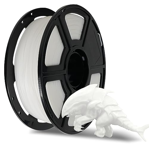 FLASHFORGE Rapid PLA Filament 1.75mm White, Max 500mm/s High Speed Printing, 3D Printer Filament 1kg (2.2lbs) Spool, Dimensional Accuracy +/- 0.02mm, Enjoy Exceptional Print Quality