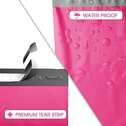 Metronic Pink Poly Mailers 14.5x19 Large Poly Mailers 100 Pack Self-Seal Shipping Bags, Packaging Bags, Shipping Envelopes, Packaging for Small Business, Boutique, Clothing
