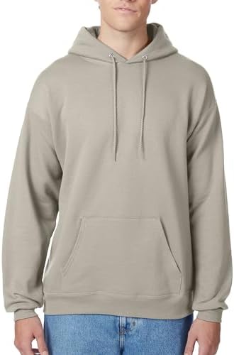 Hanes EcoSmart Hoodie, Midweight Fleece, Pullover Hooded Sweatshirt for Men