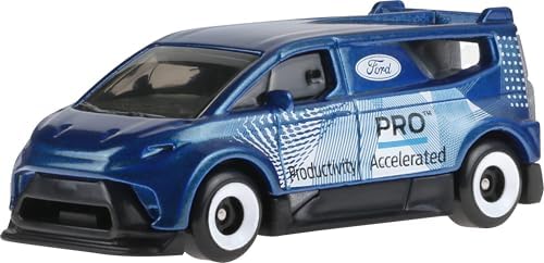 Hot Wheels Toy Trucks 10-Pack, Set of 10 Die-Cast 1:64 Scale Utility, Racing & Other Pickups or Vans, Modern & Retro Models (Styles May Vary)