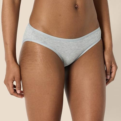Amazon Essentials Women's Cotton Bikini Brief Underwear (Available in Plus Size), Multipacks