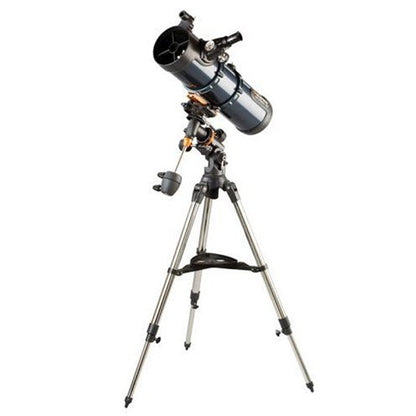 Celestron – AstroMaster 130EQ–MD Newtonian Reflector Telescope for Beginners – Aluminized Mirror – Motor Drive to Track Stars – Adjustable Tripod – Includes Eyepieces Plus Astronomy Software Package