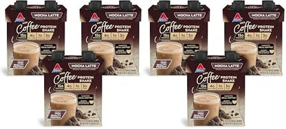 Atkins Mocha Latte Iced Coffee Protein Shake, 15g Protein, Low Glycemic, 4g Net Carb, 1g Sugar, Keto Friendly (Pack of 2)