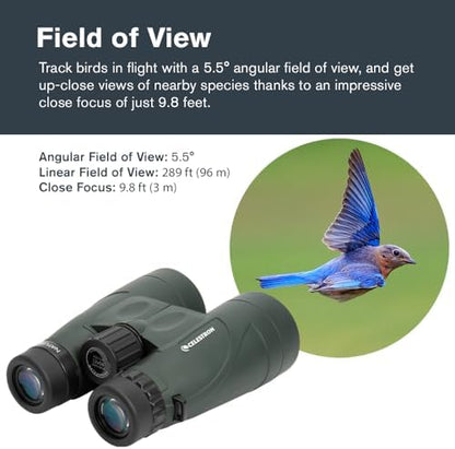 Celestron - Nature DX 12x56 Binoculars – Powerful and Bright for Long-Range Viewing – 56mm Objective Lenses – 12x Magnification – Fully Multi-Coated – Waterproof and Fogproof – Tripod Adaptable