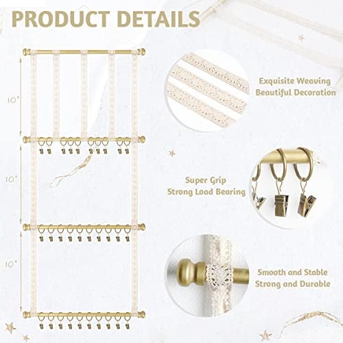 POVETIRE Headband Holder Hair Bows Organizer for Girls,Baby Headbands Hair Accessories Organizer Storage Headband Wall Hanging Decor for Nursery Toddler Girls Room