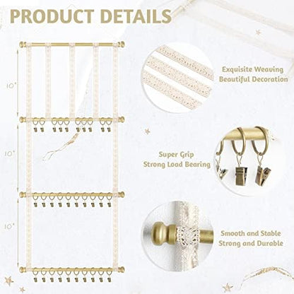 POVETIRE Headband Holder Hair Bows Organizer for Girls,Baby Headbands Hair Accessories Organizer Storage Headband Wall Hanging Decor for Nursery Toddler Girls Room