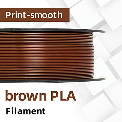 GIANTARM 3D Printer Filament, Brown Pla Filament, 1Kg(2.2lbs) Spool, 1.75mm Dimension Accuracy +/- 0.03mm, 3D Printing Filament