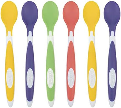 Dr. Brown's Soft-Tip Toddler Feeding Spoons, 24 Pack, Multi
