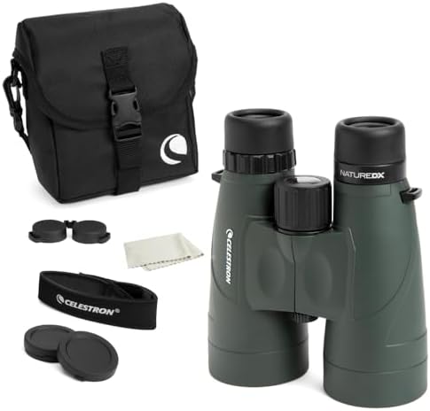 Celestron - Nature DX 12x56 Binoculars – Powerful and Bright for Long-Range Viewing – 56mm Objective Lenses – 12x Magnification – Fully Multi-Coated – Waterproof and Fogproof – Tripod Adaptable