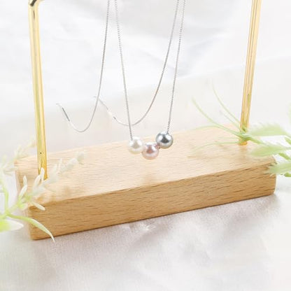 Sereney Birthday Gifts for Girls Women, Sterling Silver Pearl Necklace as 7 9 10 11 13 15 16 18 21 30 40 50 60 Year Old Birthday Gifts, Single Pearl Necklace as Bday Gifts for Friends