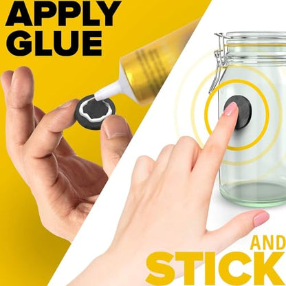 X-bet MAGNET Ceramic Magnets 100 pcs Bigger Size, diamter D30X4mm - Round Disc - Flat Circle Magnets Bulk for Crafts, Science & Hobbies - Perfect for Refrigerator, Whiteboard, Fridge