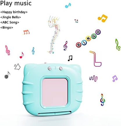 Lapare Audible Learning Toy with Music for Toddler Age 1 2 3 4 5, 520 Sight Words Talking Flash Cards Toy for Girls to Learn Alphabet Number Color Shapes and More