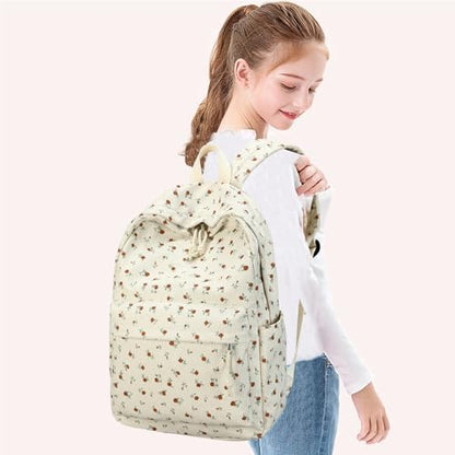 School Backpack for Teen Girls Bookbags Elementary High School Corduroy Laptop Bags Women Travel Daypacks