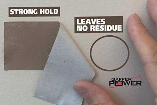 Gaffer Power Real Professional Grade Gaffer Tape, Made in The USA, Heavy Duty Gaffers Tape, Non-Reflective, Multipurpose. (2 Inches x 30 Yards, Tan)