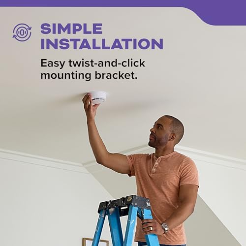 Kidde Hardwired Smoke & Carbon Monoxide Detector, 10-Year Battery Backup, Voice Alerts, Interconnectable LED Warning Light Indicators, 2 Pack