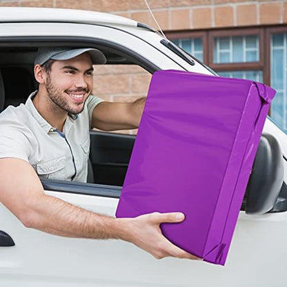 Metronic Purple Poly Mailers 14.5x19 Large Poly Mailers 100 Pack Self-Seal Shipping Bags, Packaging Bags, Shipping Envelopes, Packaging for Small Business, Boutique, Clothing