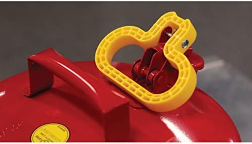 Eagle 1 Gallon Type I Yellow Safety Gas Can for Diesel with Flame Arrester and Self-Closing Lid, Made in the USA, Galvanized Steel Flammable Storage Can, UI10SY