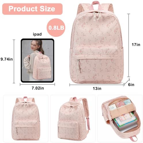 School Backpack for Teen Girls Bookbags Elementary High School Corduroy Laptop Bags Women Travel Daypacks