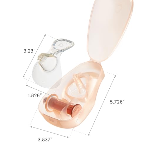 Munchkin® Flow Nipple Shield + with See-Thru Channel to Watch Milk Flow - Nurse Confidently and Meet Your Breastfeeding Goals - 20mm