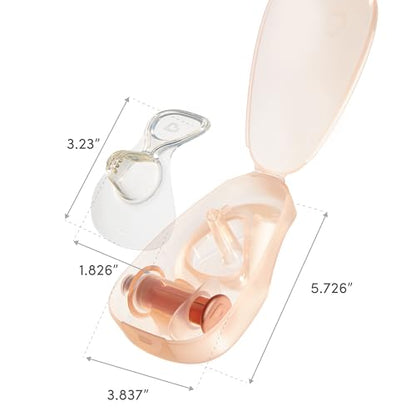 Munchkin® Flow Nipple Shield + with See-Thru Channel to Watch Milk Flow - Nurse Confidently and Meet Your Breastfeeding Goals - 20mm