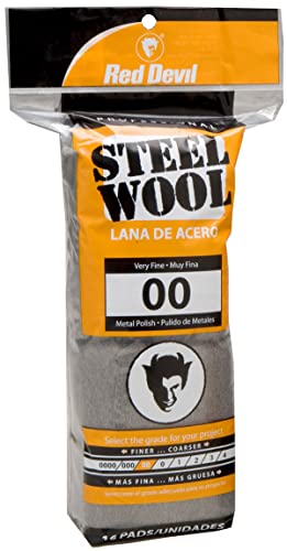 Red Devil 0312 Steel Wool, 00 Very Fine, (Pack of 96)