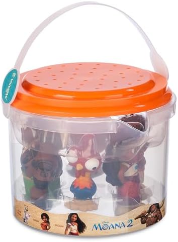 Disney Store Official Bath Set (Moana 2) - Kids Bath Accessories with Beloved Disney Characters - Colorful and Fun Bath Time Essentials for Kids - Suitable for All Ages