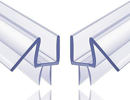 2-Pack Butecare Frameless Shower Door Bottom Seal for Glass Doors – Stop Shower Leaks and Create a Water Barrier (3/8” x 39”)