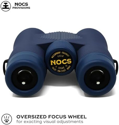 Nocs Provisions Field Issue Compact 10x32 Waterproof Binoculars, Shockproof, Fogproof, 10X Magnification, Bak4 Prism, Multi-Coated Lenses for Adults & Kids, Bird Watching, Hunting & Wildlife Viewing