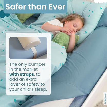 BANBALOO | Bed Bumper for Toddlers 53" | Bed Rails for Queen, King, Twin, Full-Size Bed | Toddler Bed Bumper | Bumpers for Bed | Bed Rail for Toddlers | Bed Barrier for Toddler | Foam Bumper