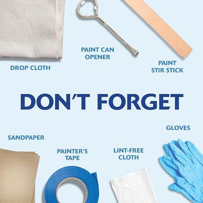 Rust-Oleum 1993502 Painter's Touch Ultra Cover Multi-Purpose Brush-On Paint, 1 Quart, Semi-Gloss White