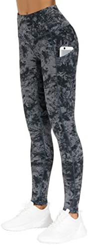 THE GYM PEOPLE Thick High Waist Yoga Pants with Pockets, Tummy Control Workout Running Yoga Leggings for Women