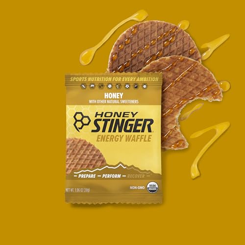 Honey Stinger Organic Energy Waffle Variety Pack, 12 Honey Waffles and 6 Vanilla, Nutritious Stroopwafel Snack for Exercise, Endurance and Performance