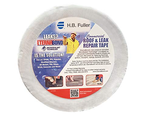 EternaBond RoofSeal White 1.5" x50' MicroSealant UV Stable RV Roof Seal Repair Tape | 35 mil Total Thickness - EB-RW014-50R - One-Step Durable, Waterproof and Airtight Sealant