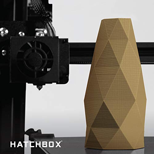 HATCHBOX 1.75mm Bronze PLA 3D Printer Filament, 1 KG Spool, Dimensional Accuracy +/- 0.03 mm, 3D Printing Filament