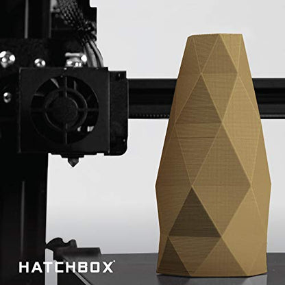 HATCHBOX 1.75mm Bronze PLA 3D Printer Filament, 1 KG Spool, Dimensional Accuracy +/- 0.03 mm, 3D Printing Filament